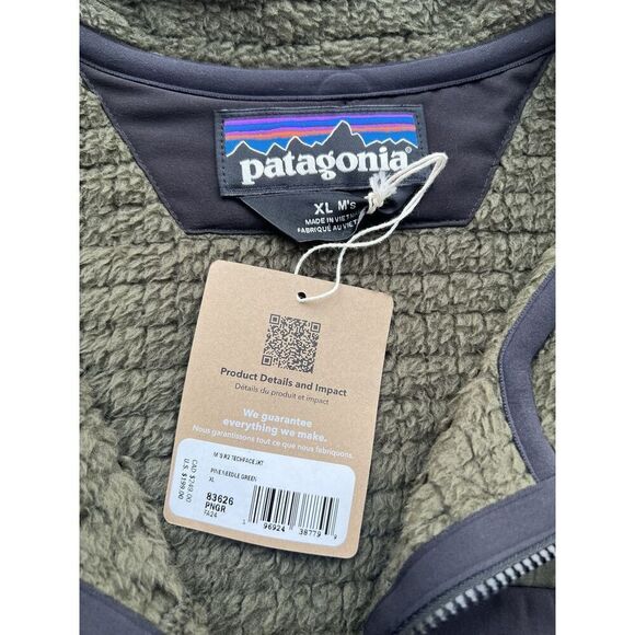 Patagonia Men's R2 TechFace Jacket Pine Needle Green NWT Size XL - Picture 6 of 8